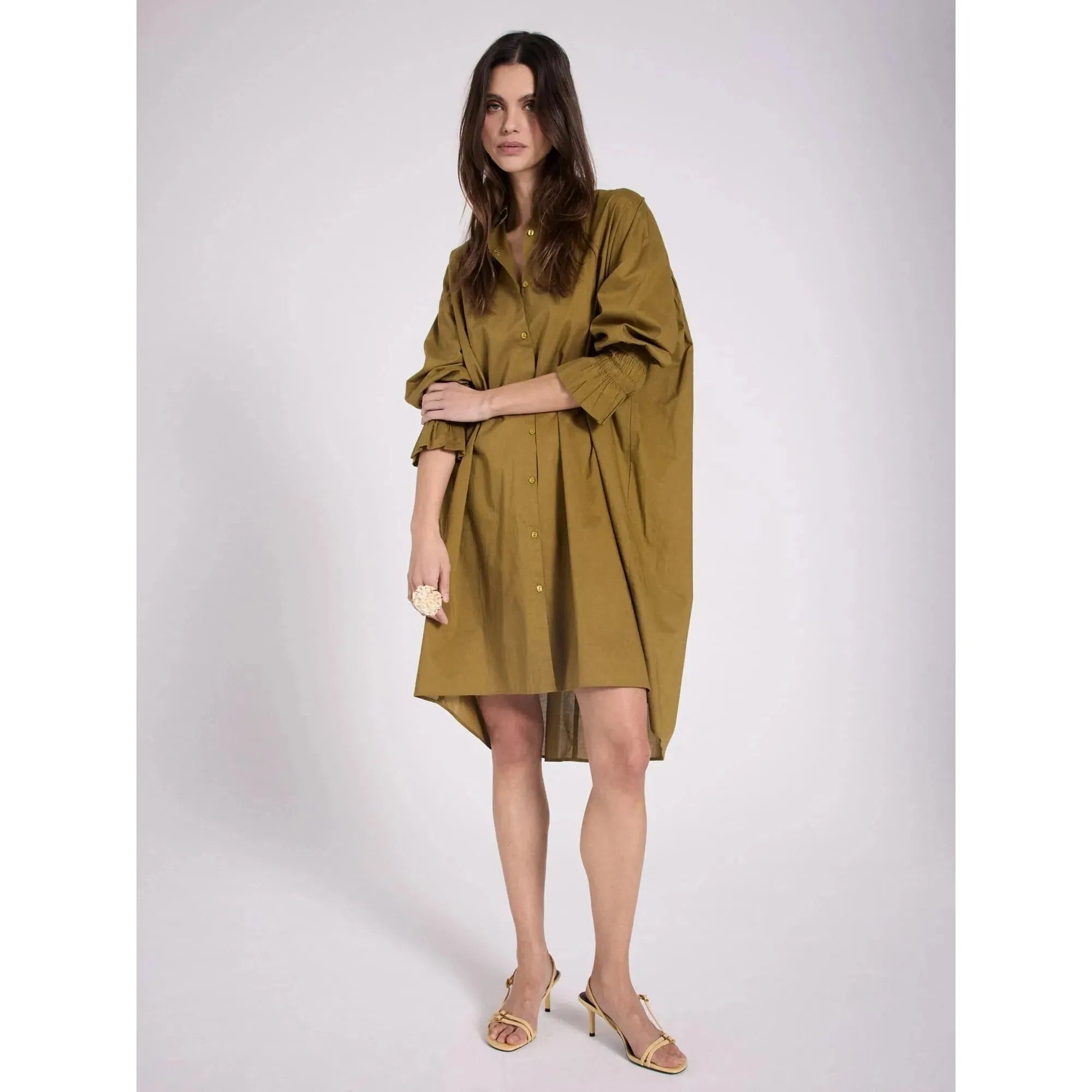 Gabriela Cotton Shirt Dress