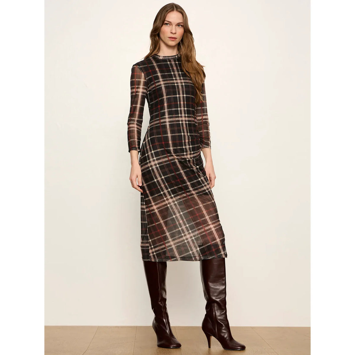 Easy Autumn Mesh Dress
