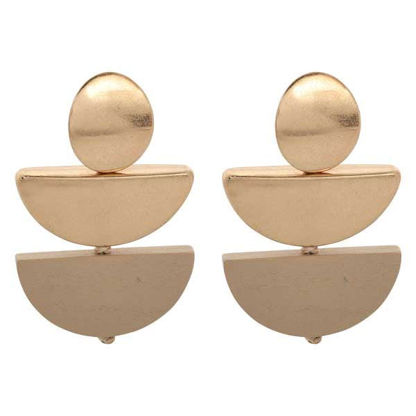 Merx Studio Earring Matt Gold Beige