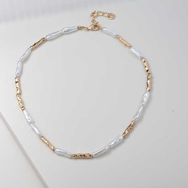 Merx 06-5754-1 Pearl and Gold Necklace