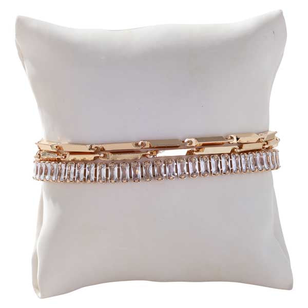 Merx 07-14342-1 Gold Crystal Bracelet