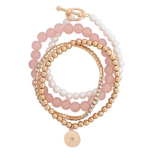 Merx 07-14416-1 Semi-Precious Stretch Bracelet