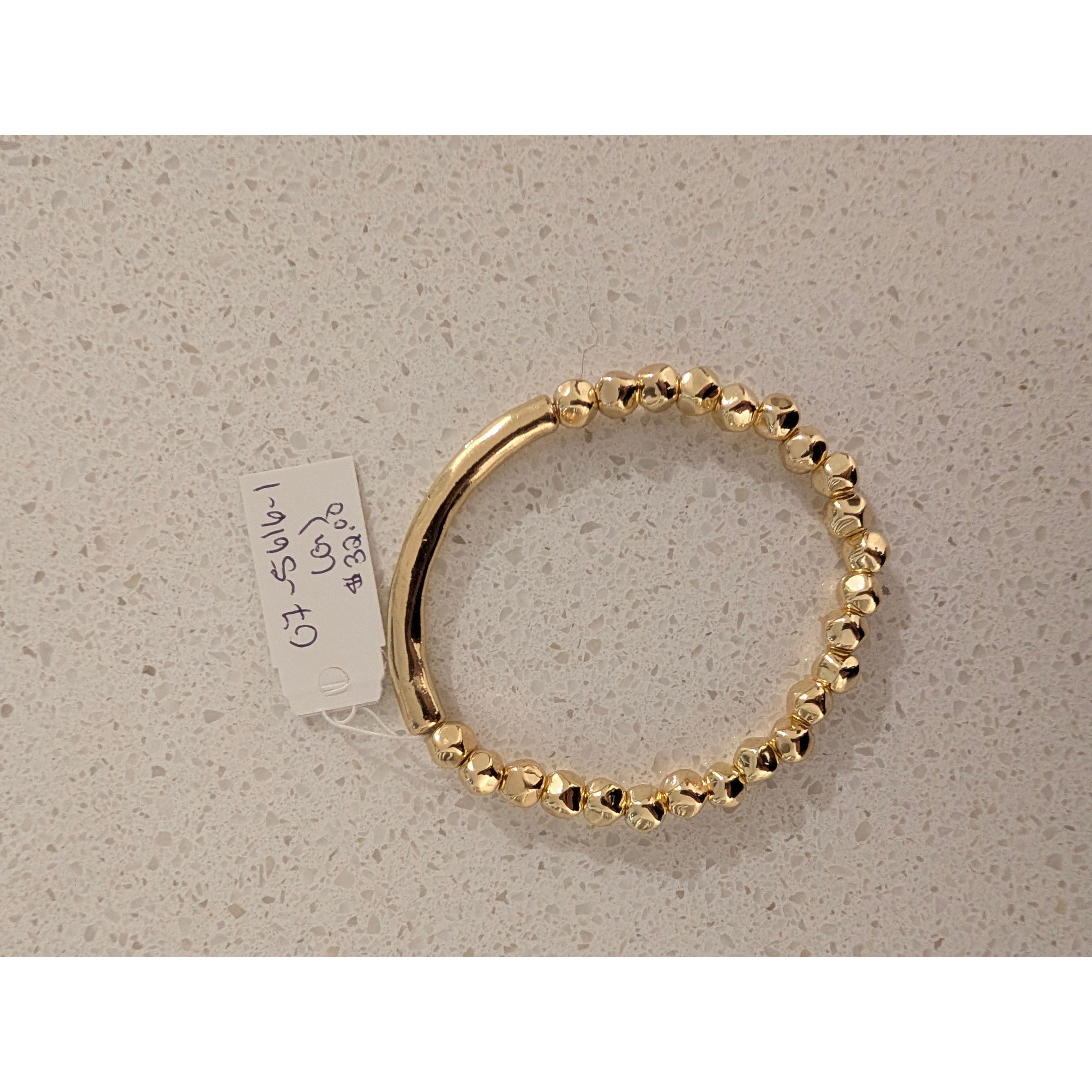 Merx Fashion Bracelet Lt. Gold Elastic 07-5616-1