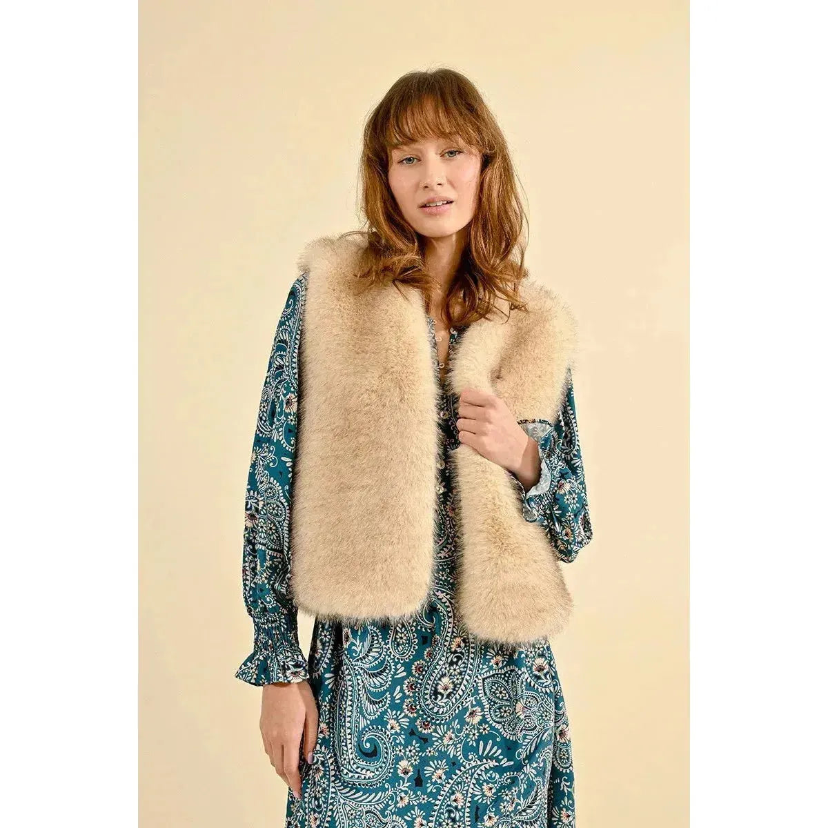 Faux Fur Sleeveless Vest