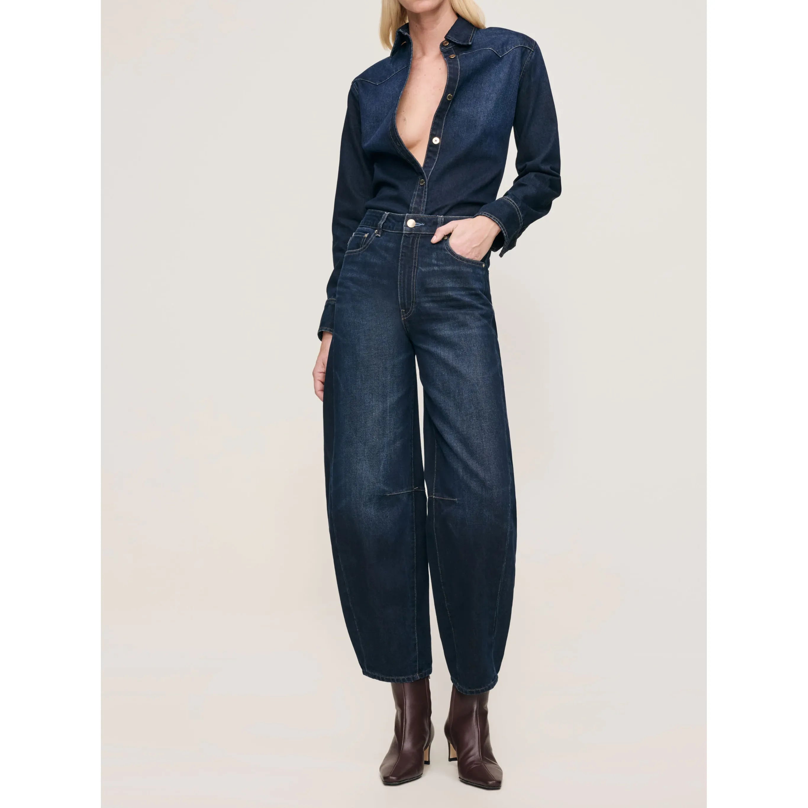 Miro Barrel Jeans | High Rise 28"