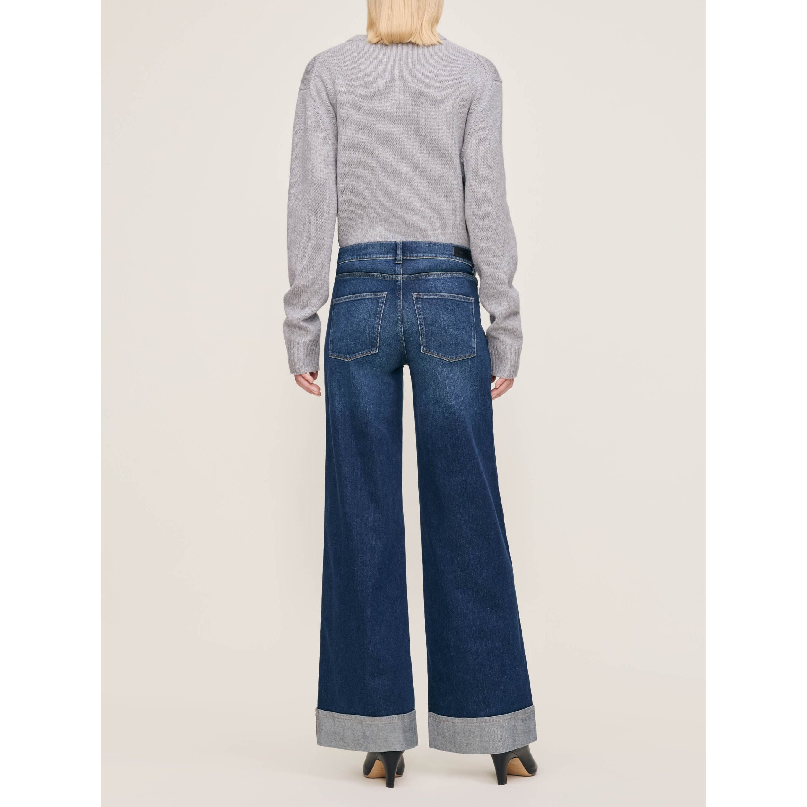 Hepburn Wide Leg Jeans | Mid Rise | 32"