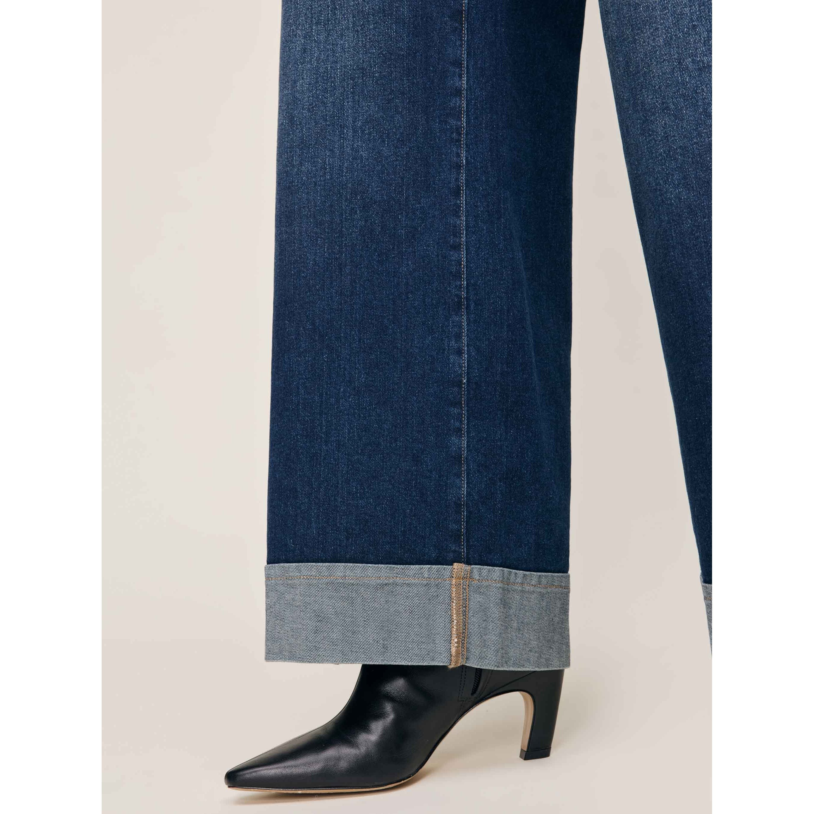 Hepburn Wide Leg Jeans | Mid Rise | 32"