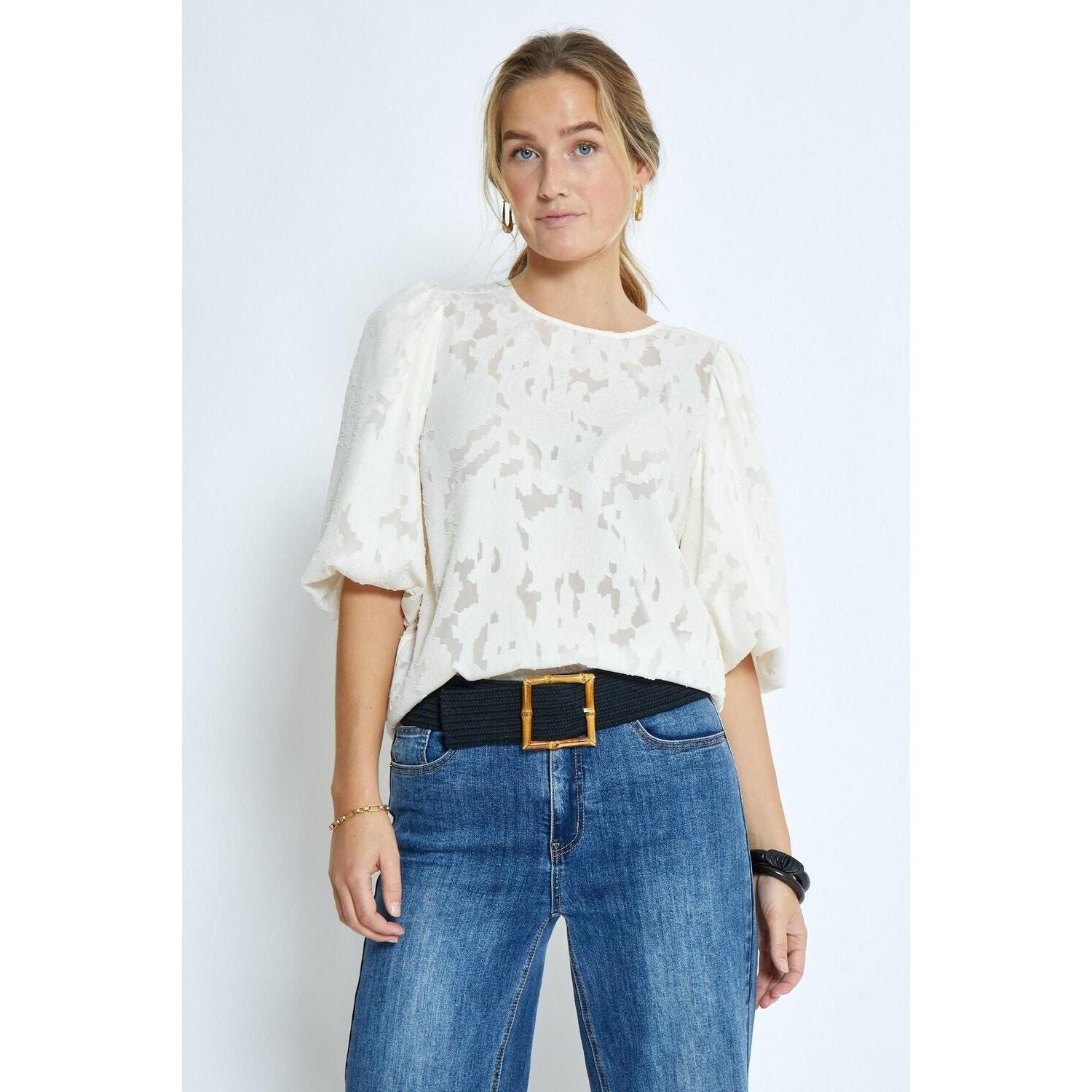 Gyda Blouse | Whitecap Grey
