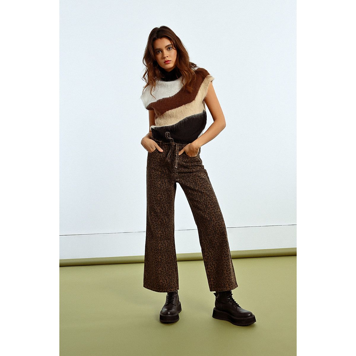 The Lenny Leopard Jeans