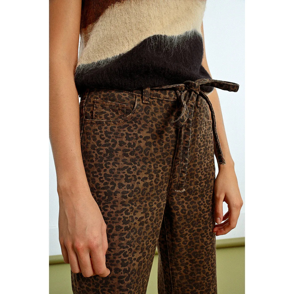 The Lenny Leopard Jeans