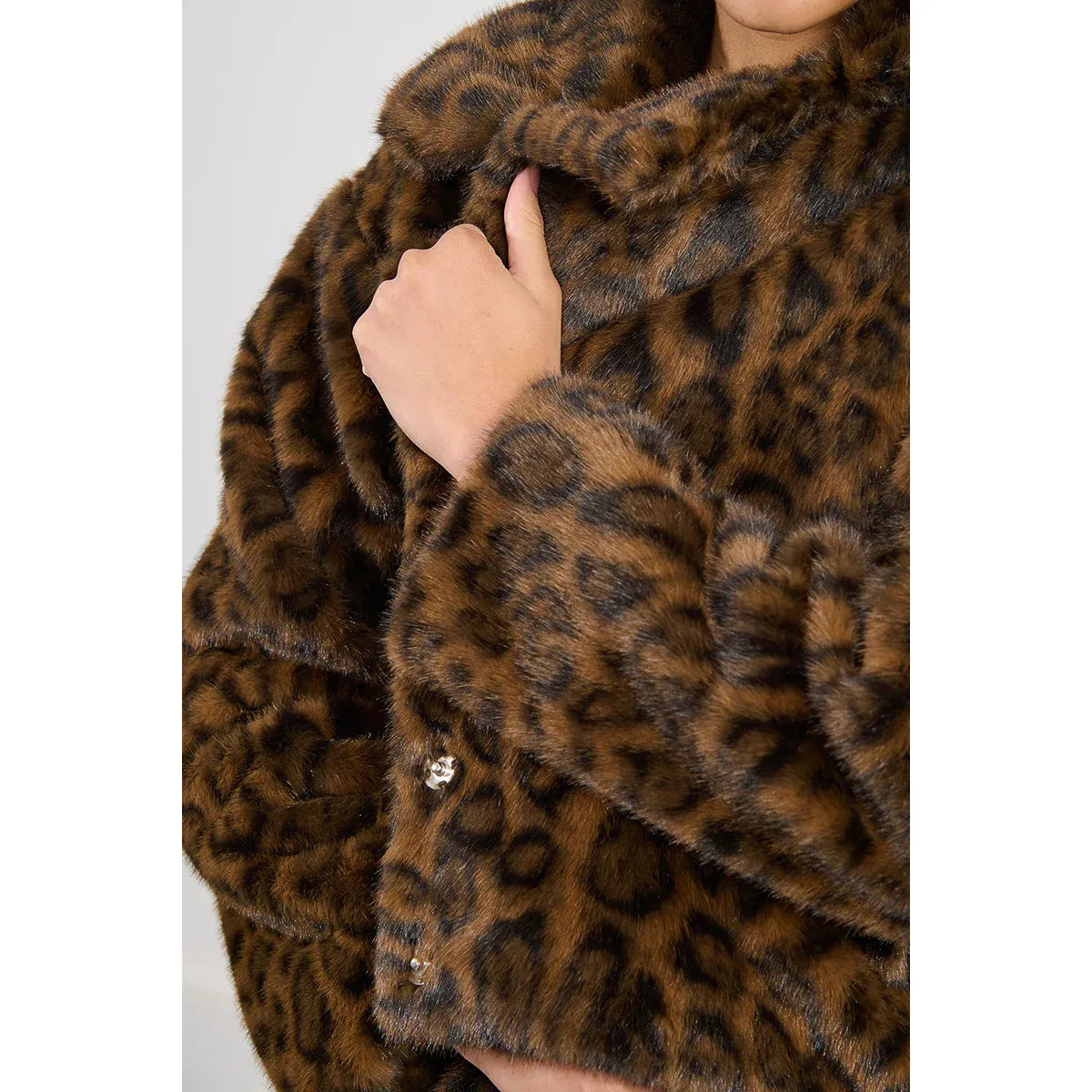 Leopard Faux Fur Jacket