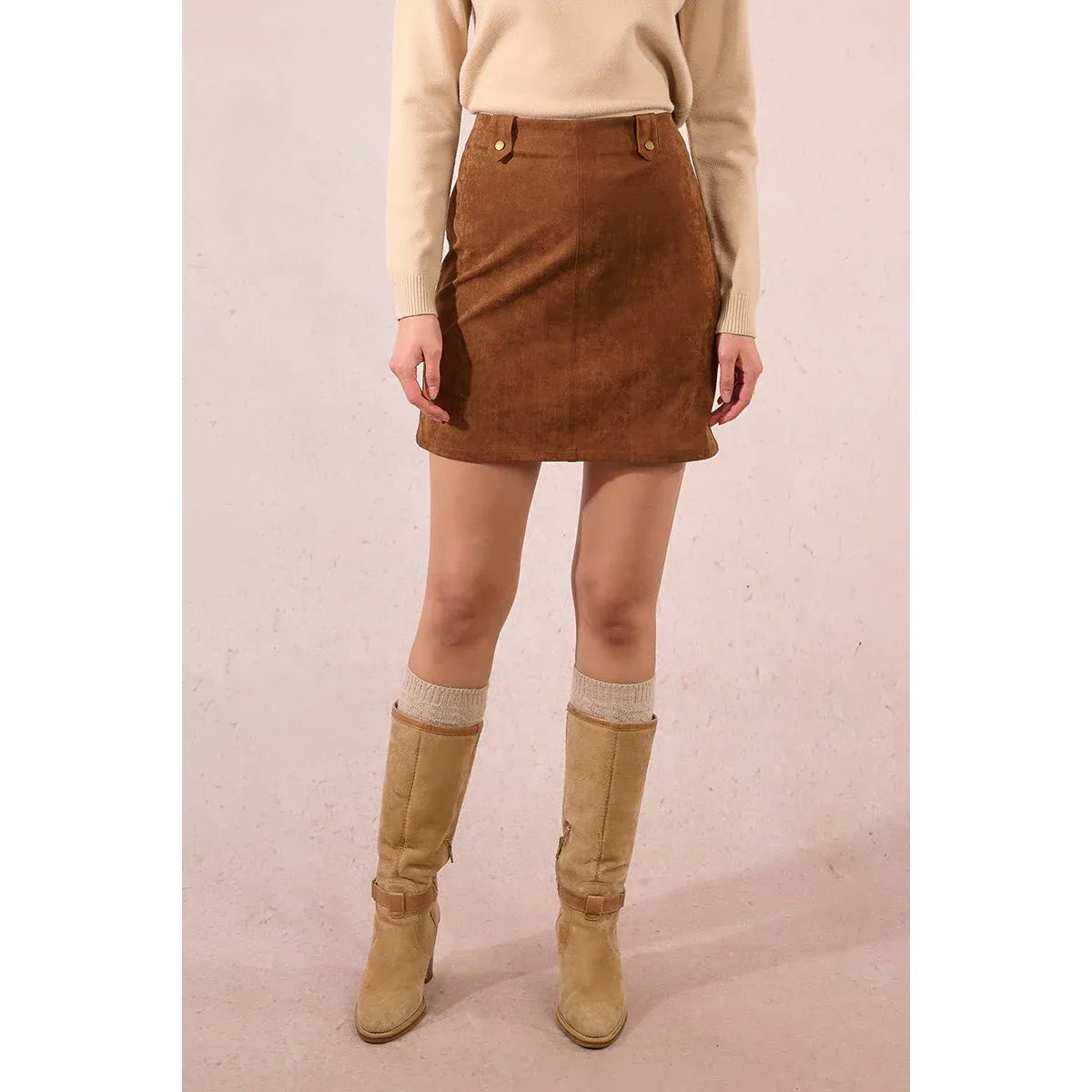 Sloane Suede Mini Skirt