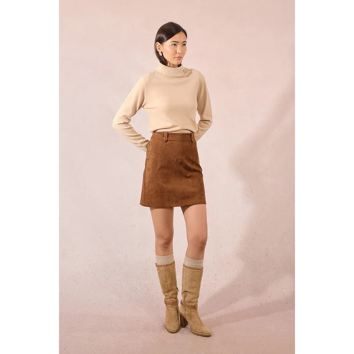Sloane Suede Mini Skirt