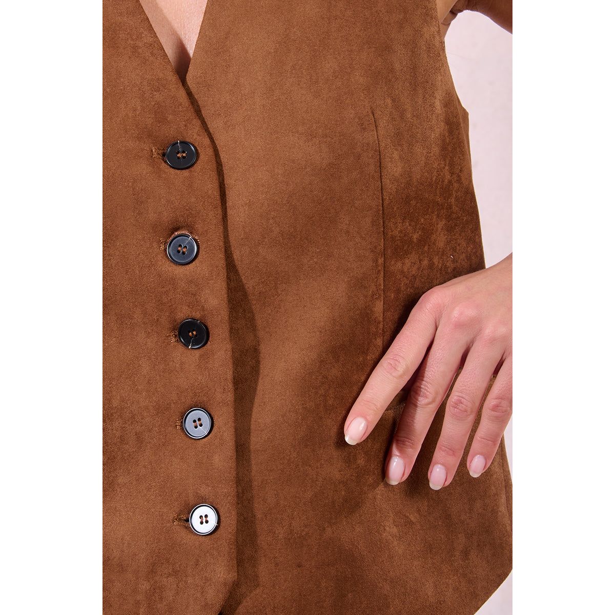 The Margot Suede Vest
