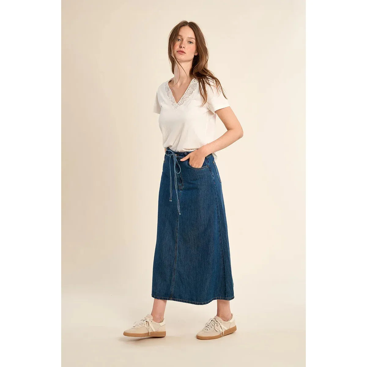 Dakota Denim Maxi Skirt