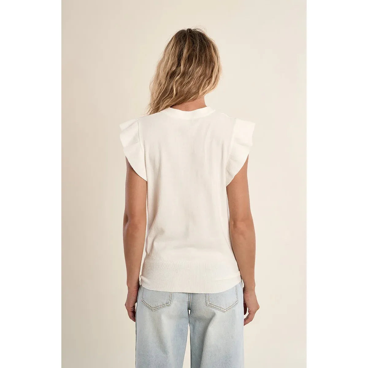Elara Ruffle Knit Top