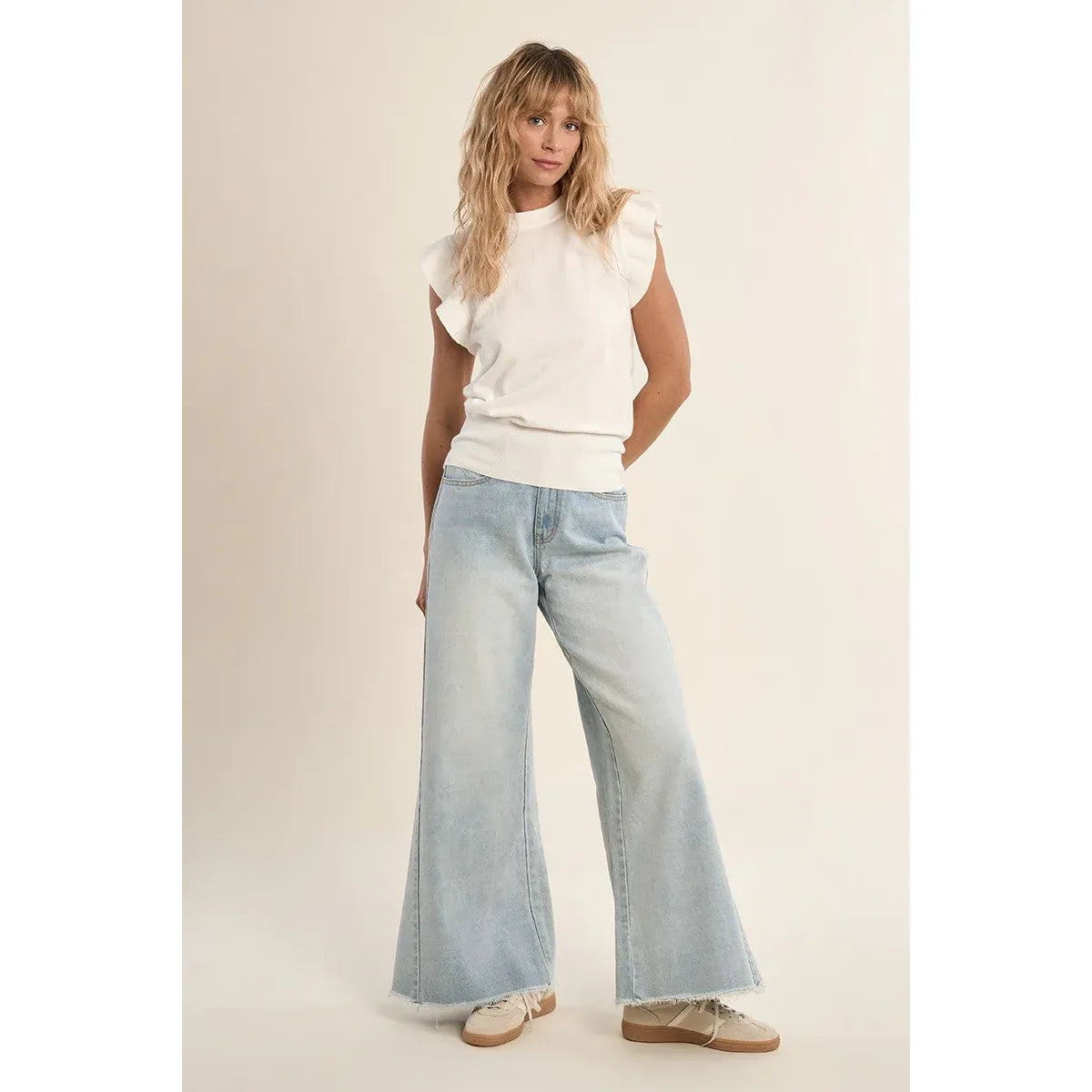 Elara Ruffle Knit Top