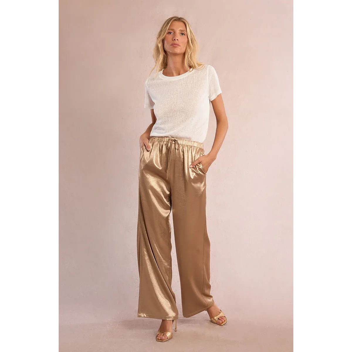 The Golden Hour Satin Pant