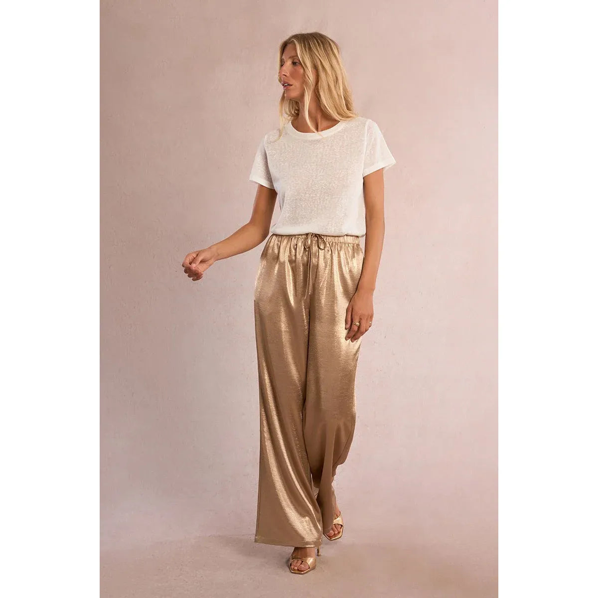 The Golden Hour Satin Blazer