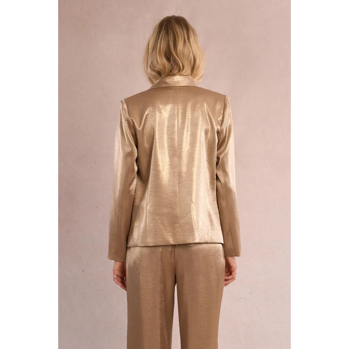 The Golden Hour Satin Blazer
