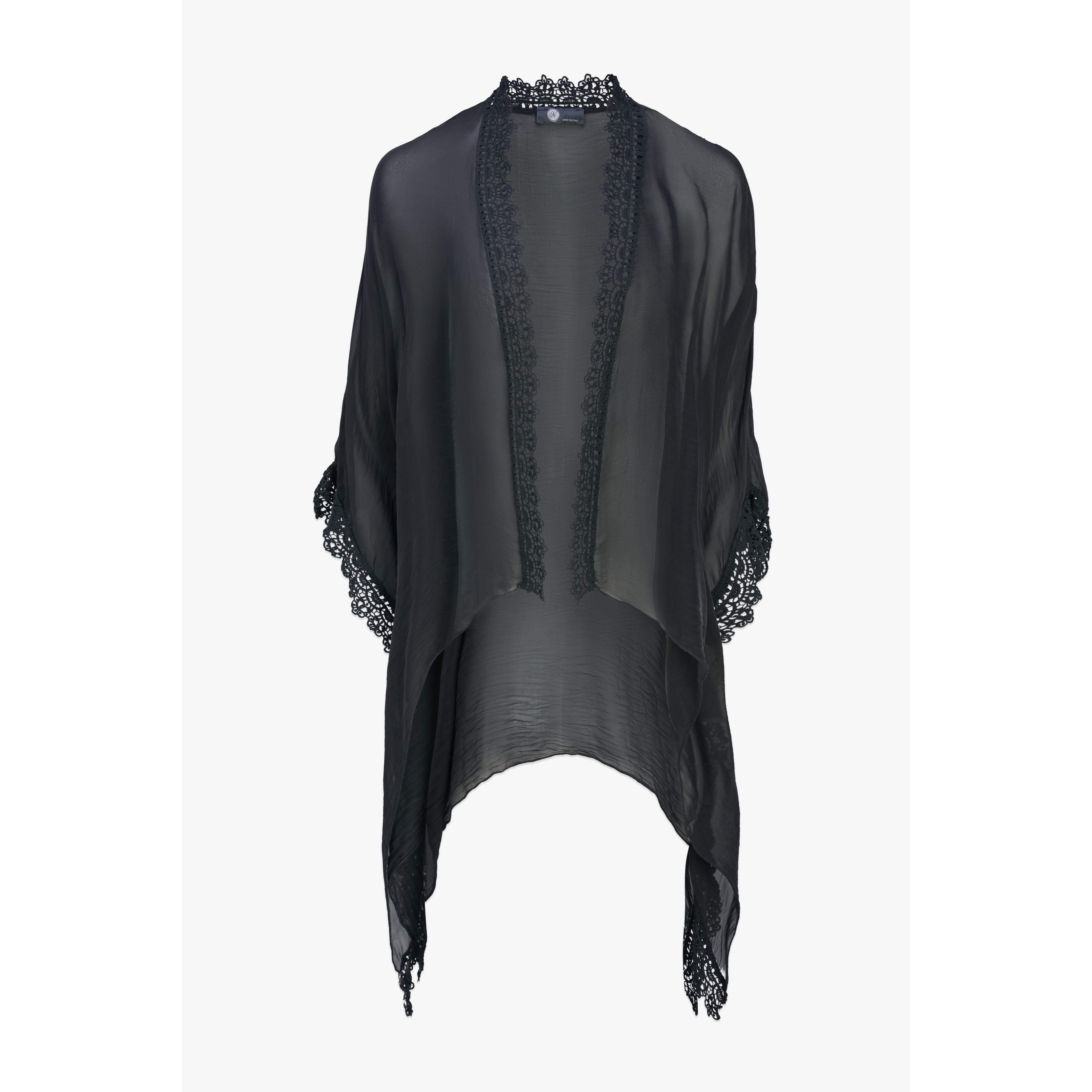 Midnight Lace Chiffon Cover-Up