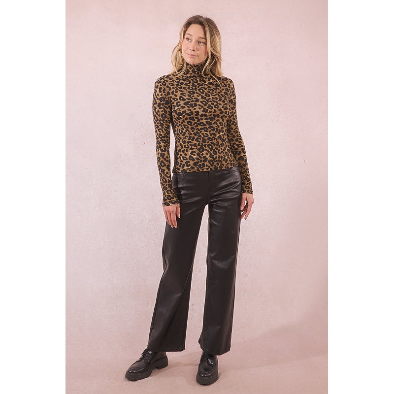 Long Sleeve Leopard Top