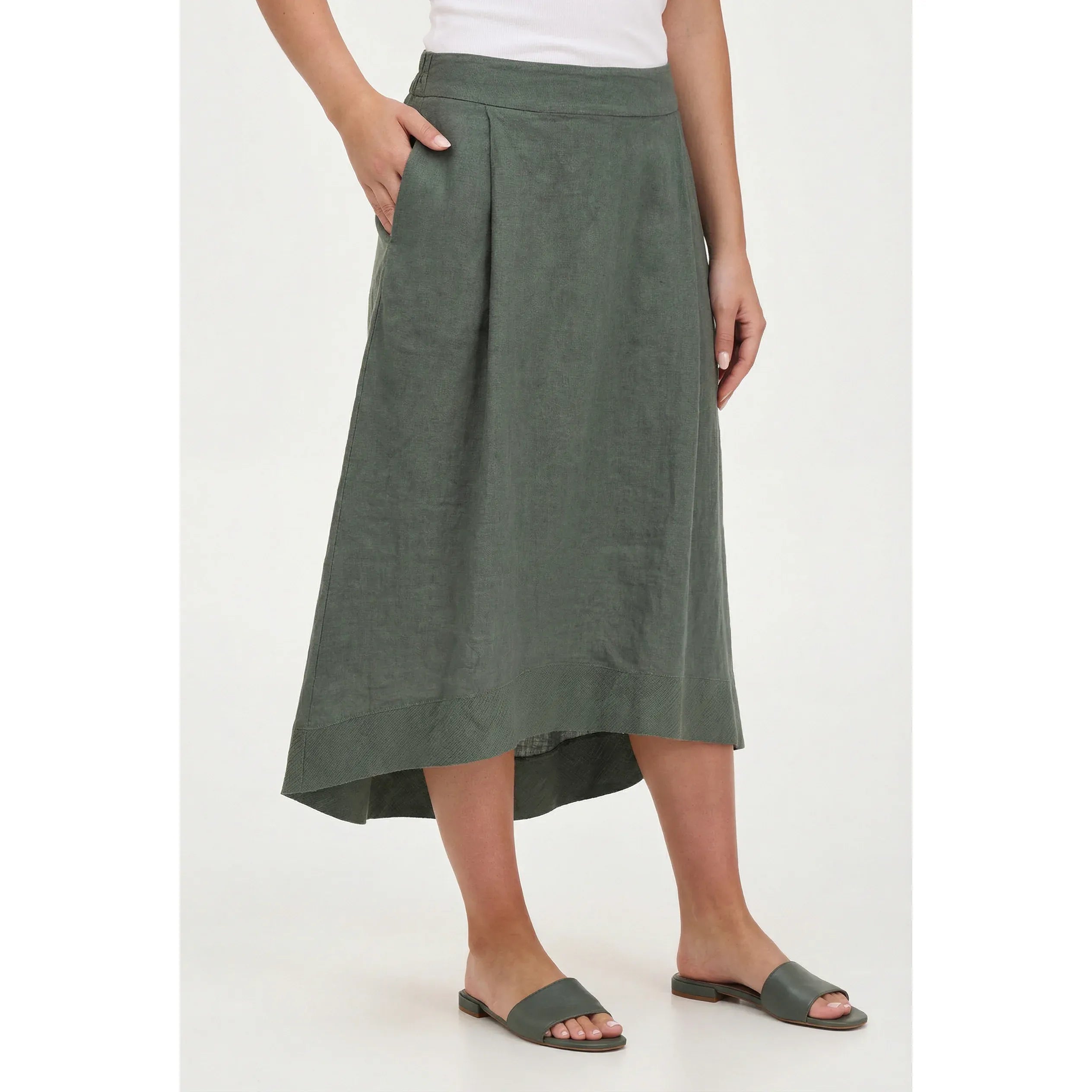 Cactus Linen Blend Skirt
