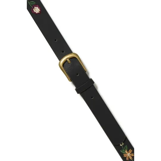 IARINNA Black Floral Belt