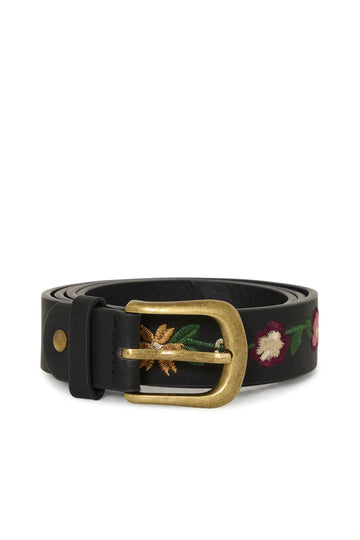 IARINNA Black Floral Belt