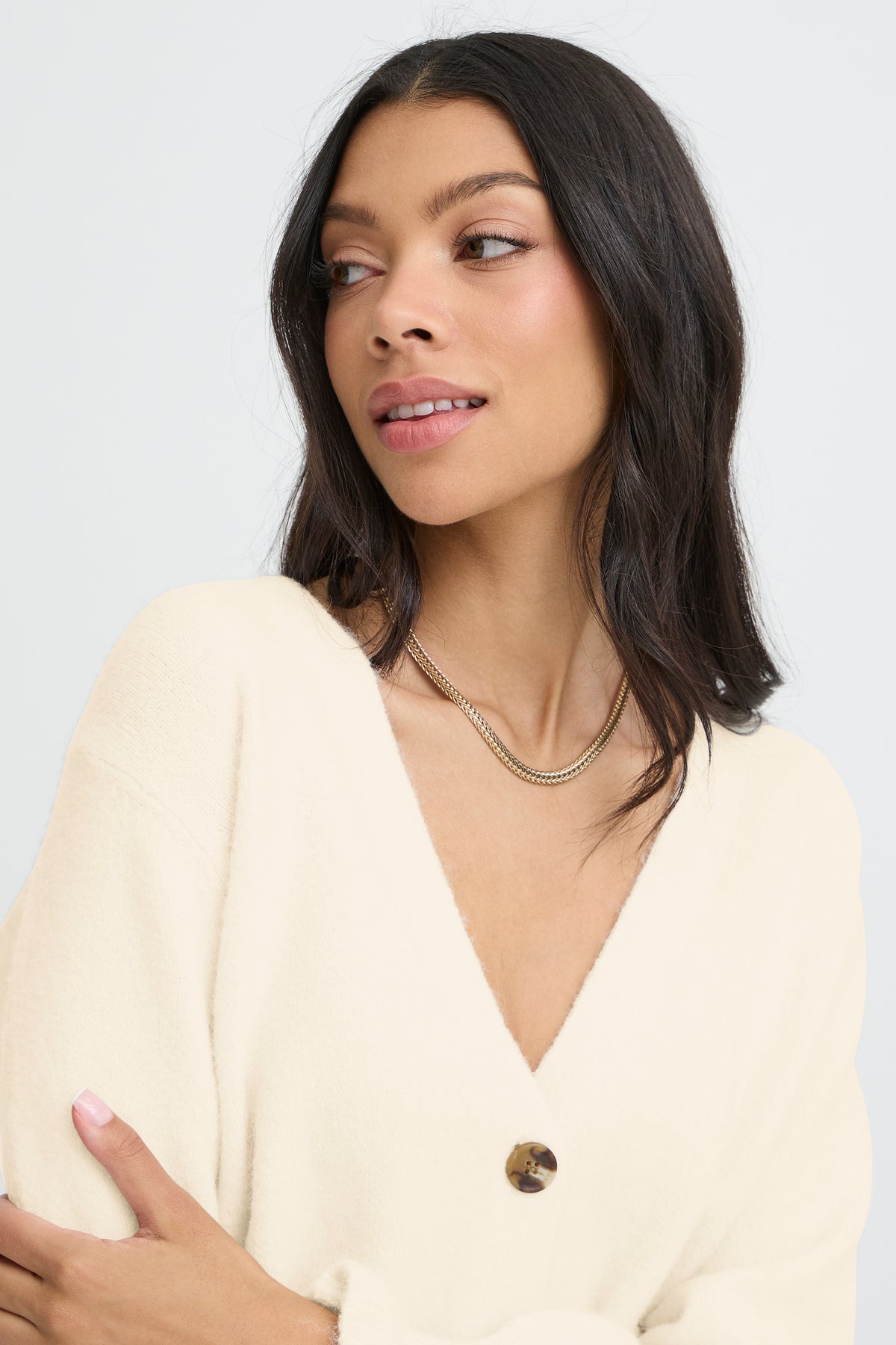 BYOMEA Frill Cardigan