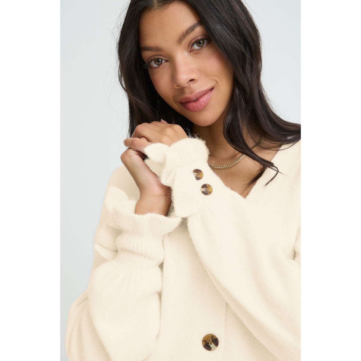 BYOMEA Frill Cardigan