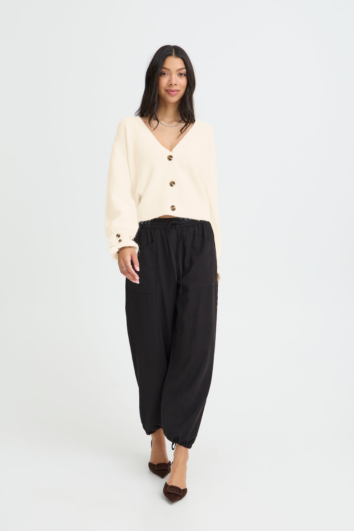 BYOMEA Frill Cardigan