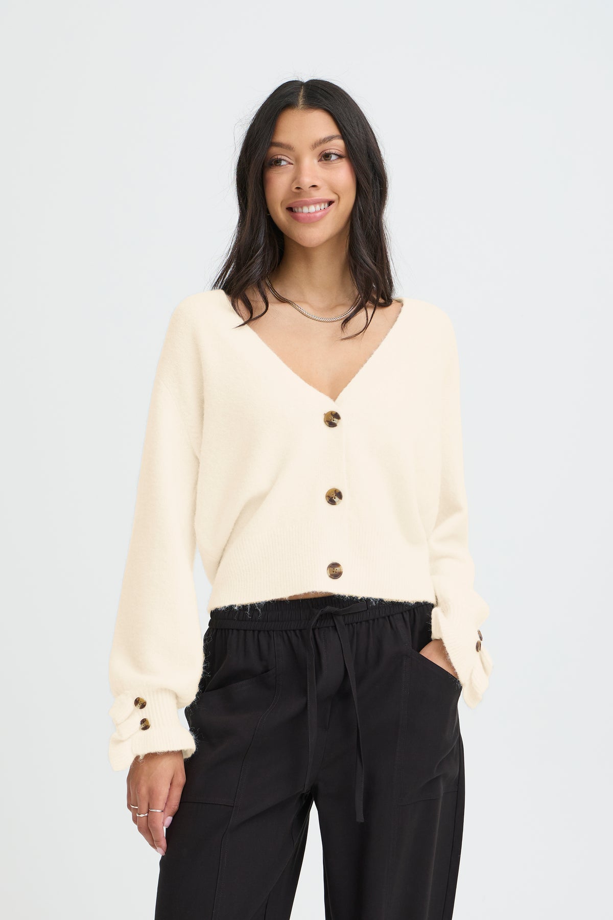 BYOMEA Frill Cardigan