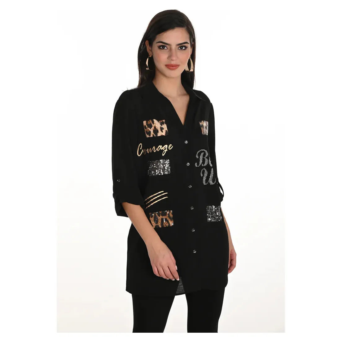 Frank Lyman Animal Print Blouse