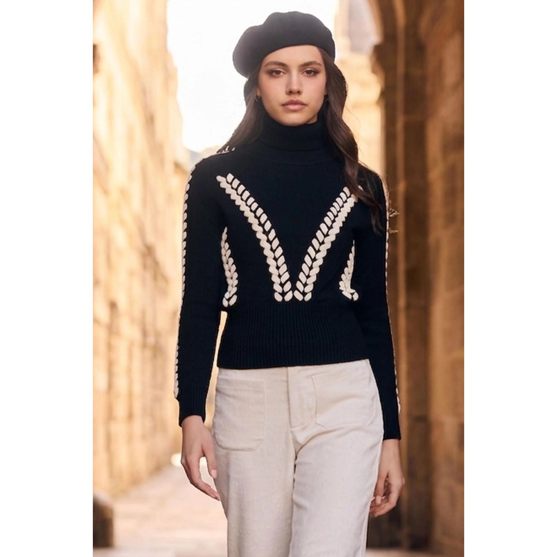 Pullover Woven Sweater - Style 263754