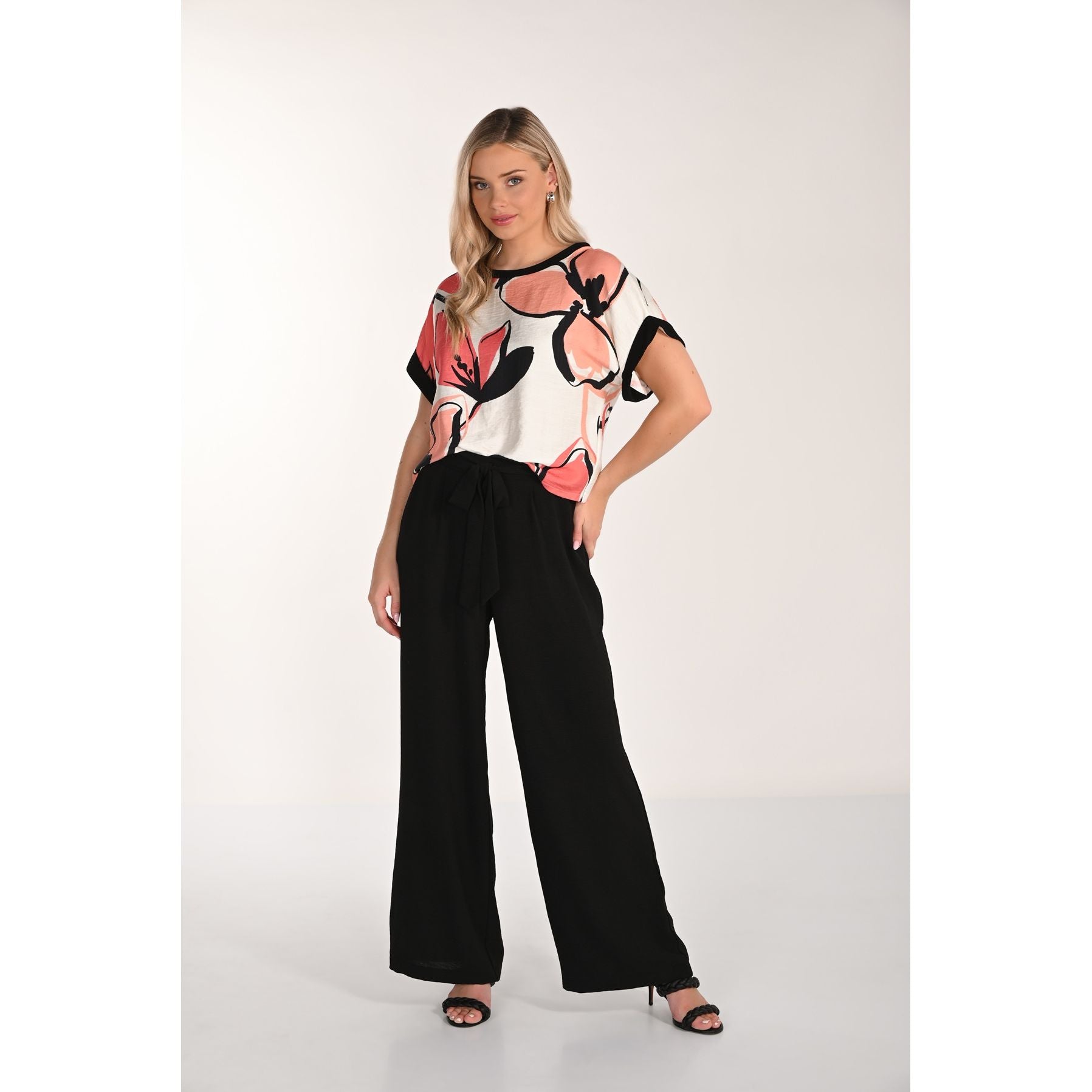 High-Waisted Wide-leg Trousers - Style 266431