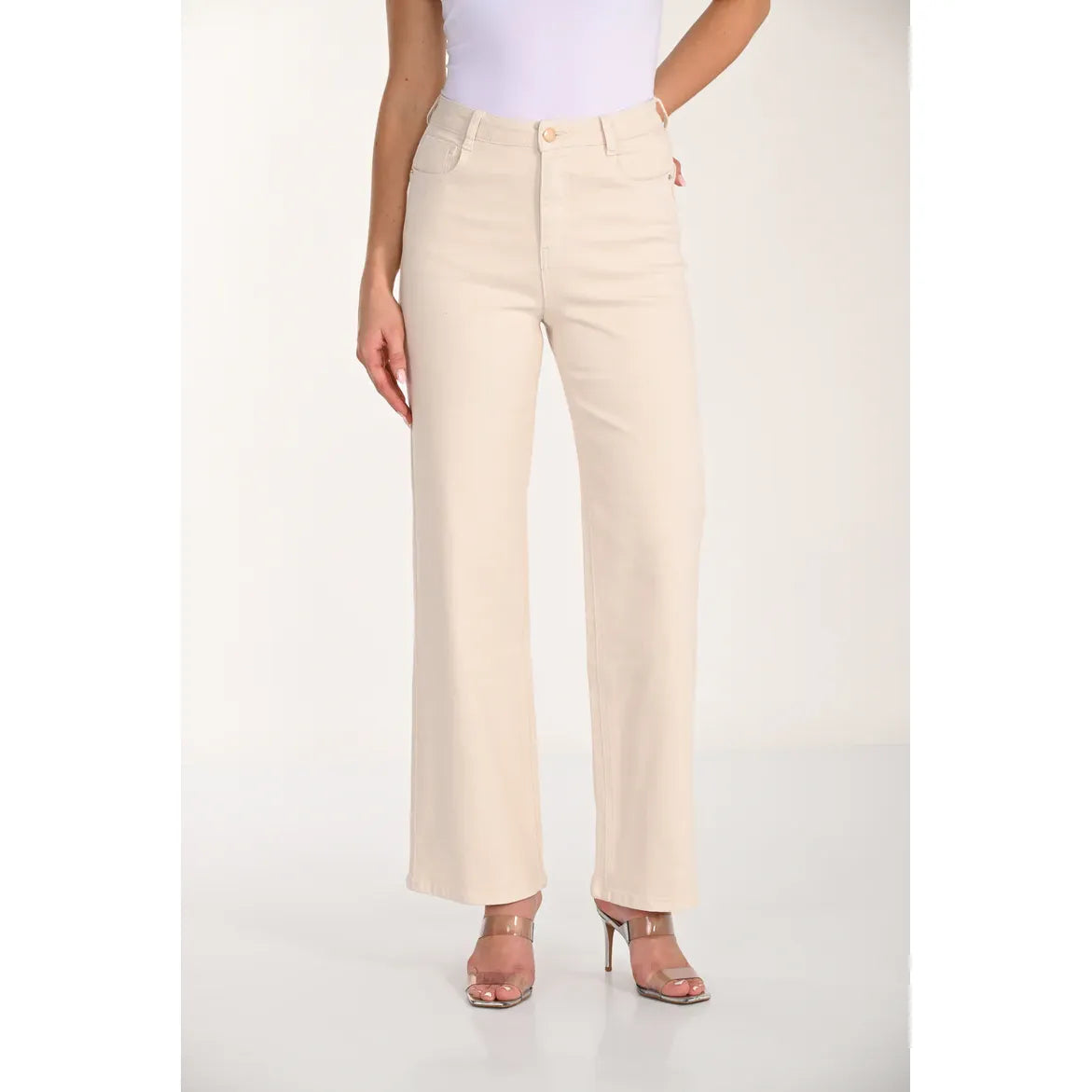 Frank Lyman Beige Denim Jeans - Style 266555