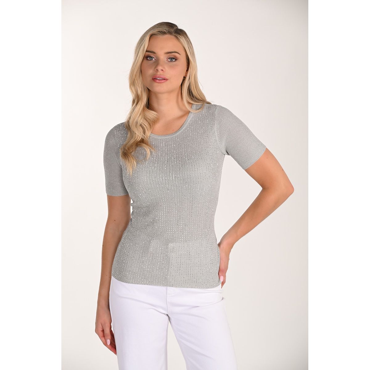 Embellished Crewneck Top Style 266563