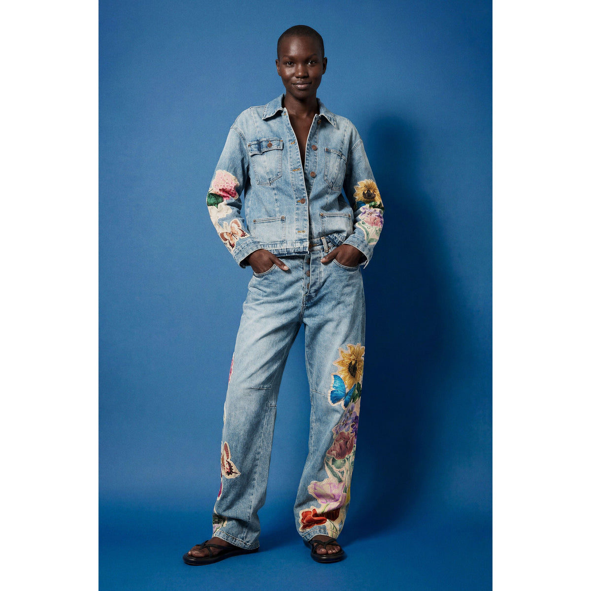 Embroidered Denim Jacket