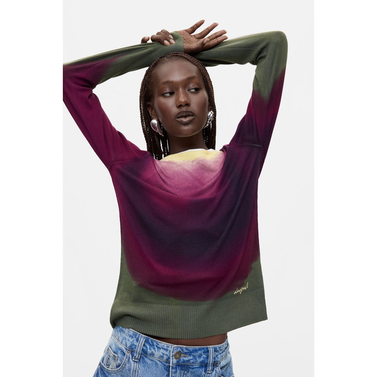 Gradient Fine Knit Sweater