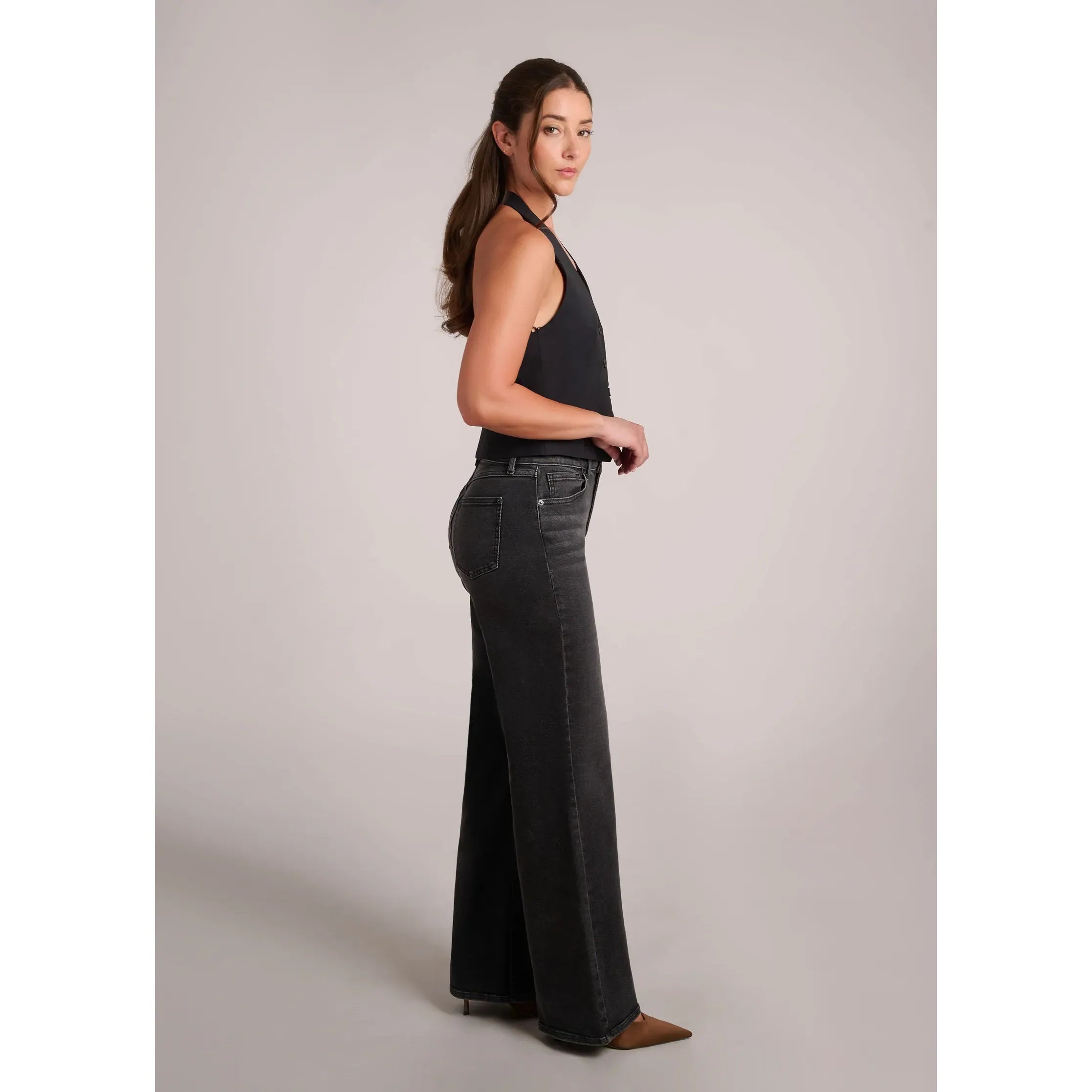 LILY WIDE LEG JEANS / HYDRA