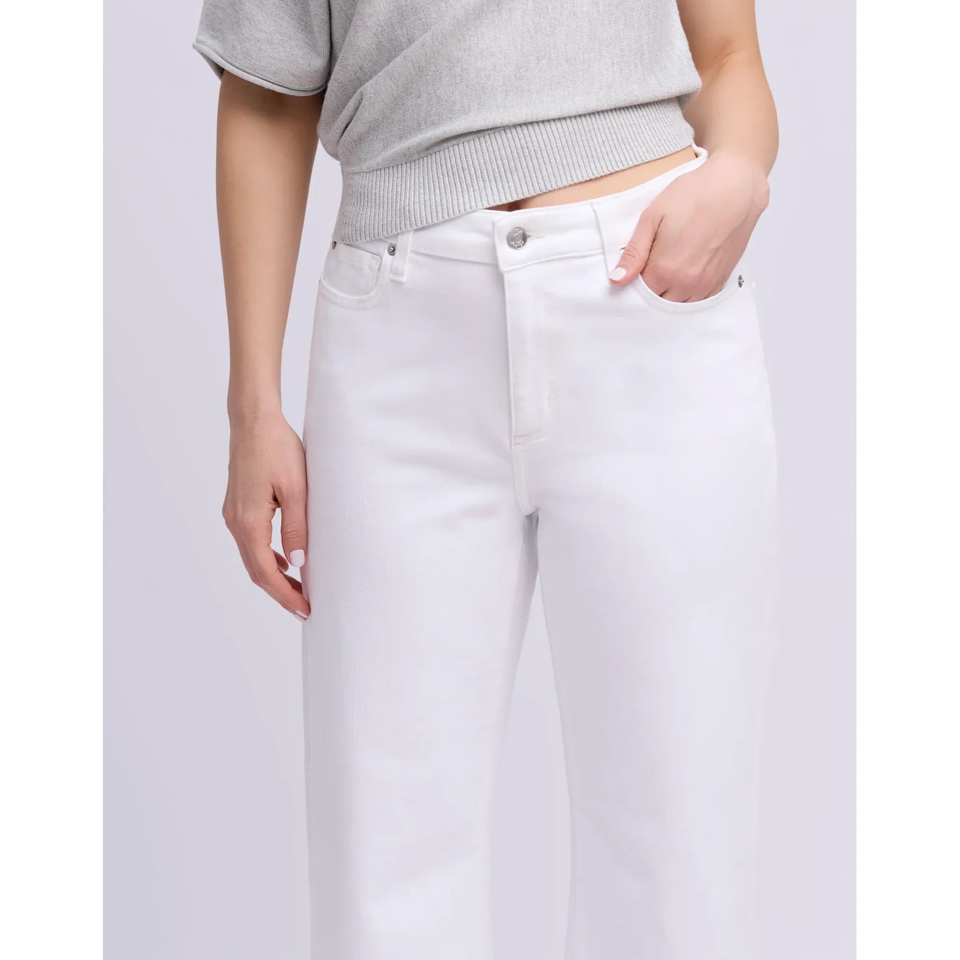 Oprah Lily Crop Wide Leg Flare Jeans | 24" Inseam