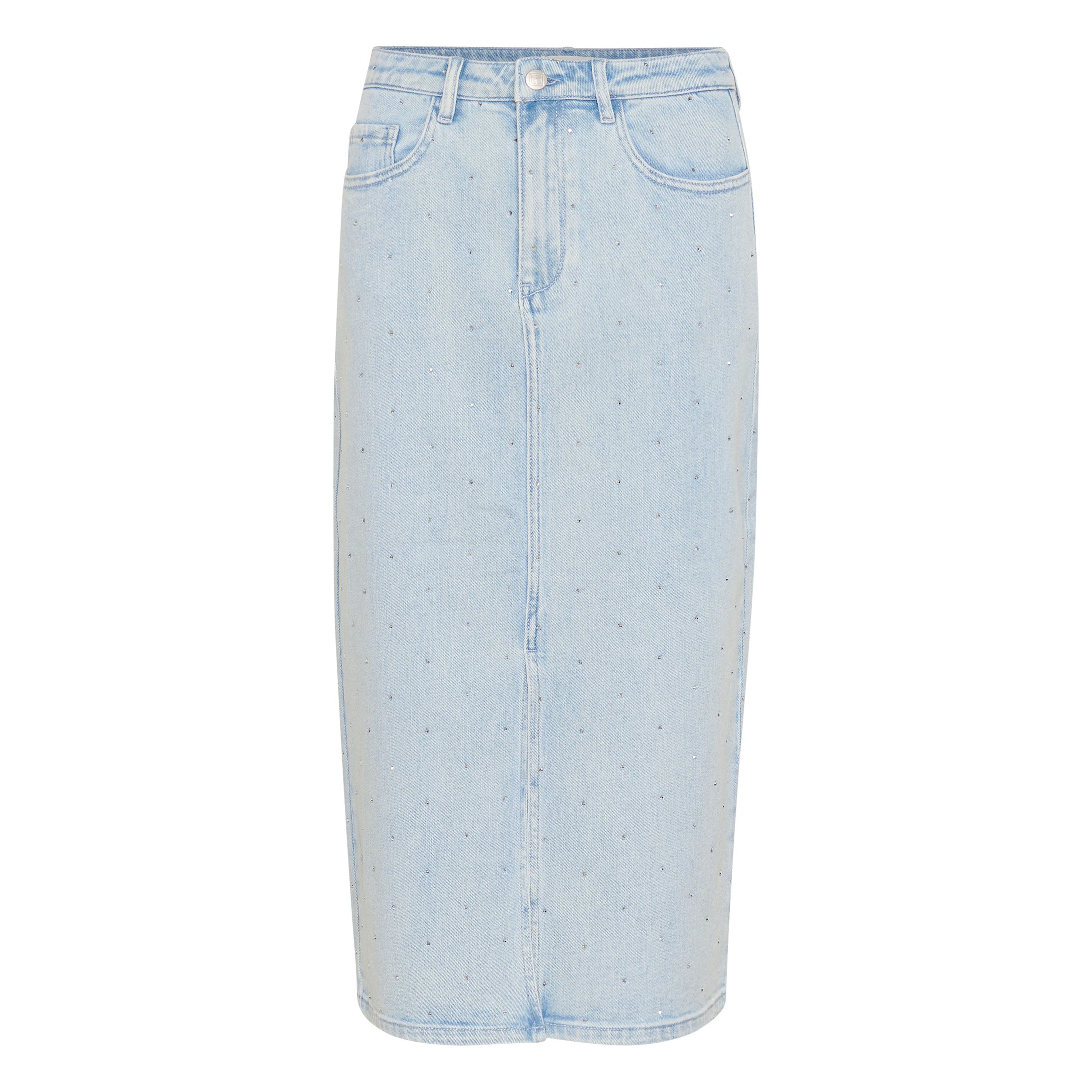 Romy Denim Rhinestone Skirt