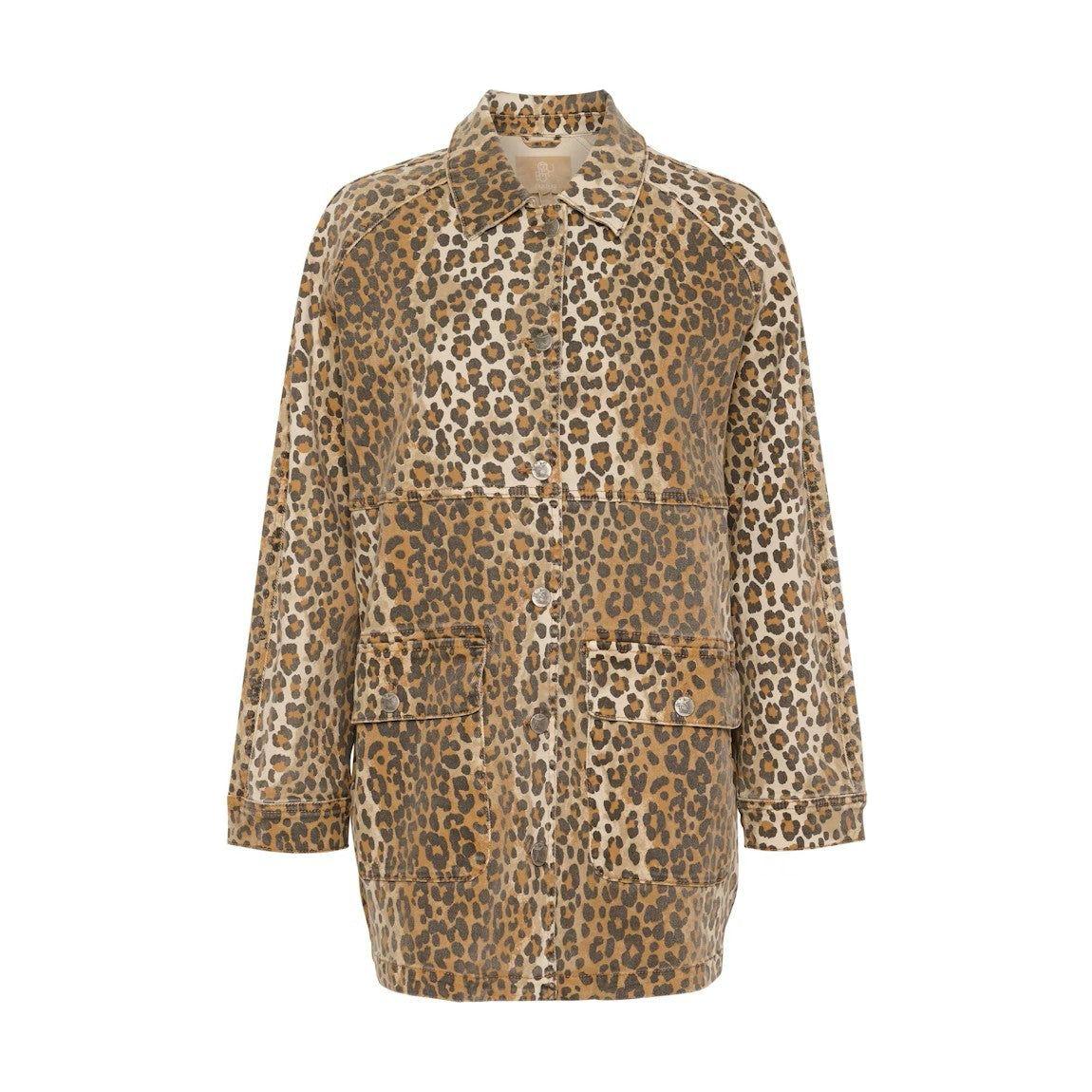 CUaliena Leopard Shirt Jacket