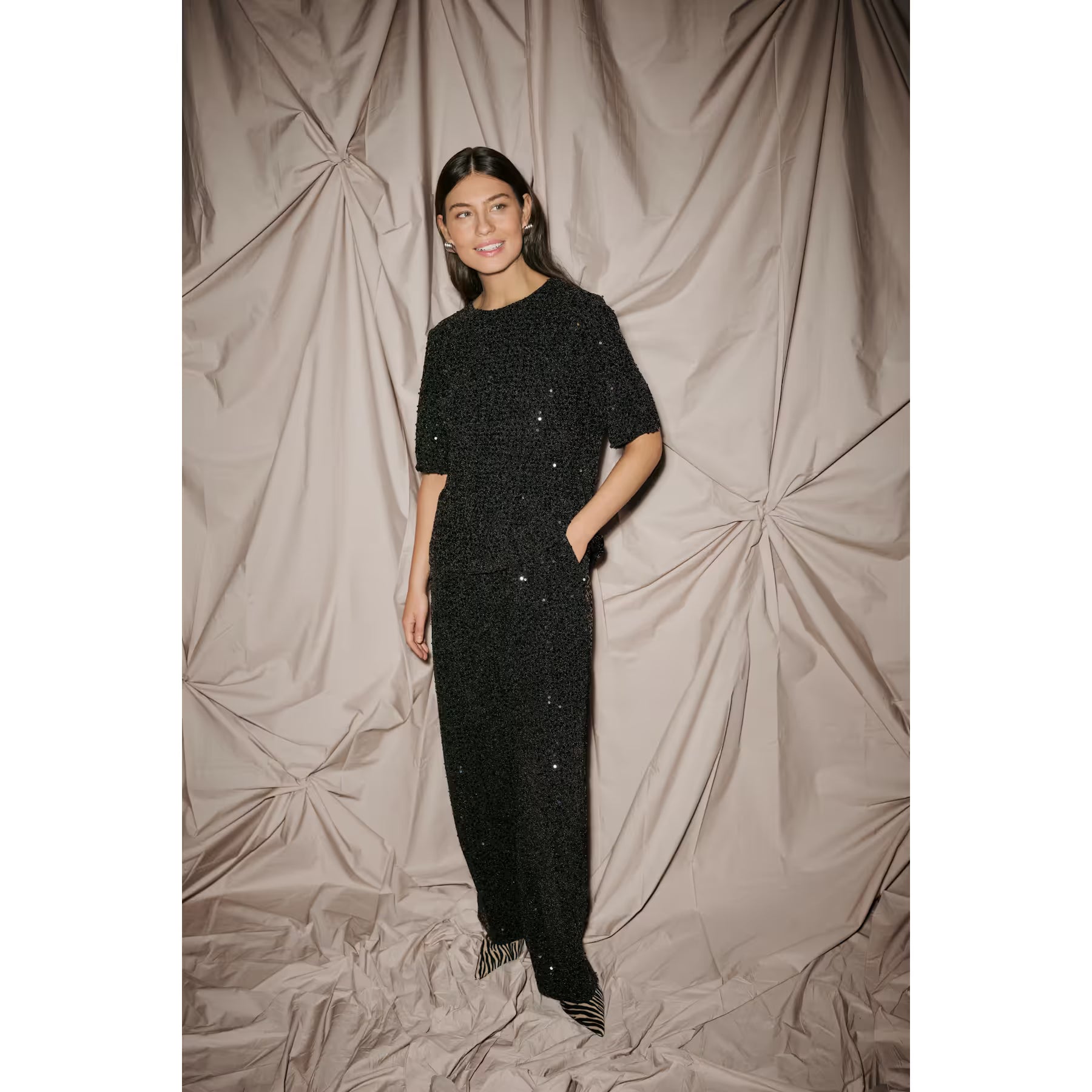 Tamera Sequin Trousers