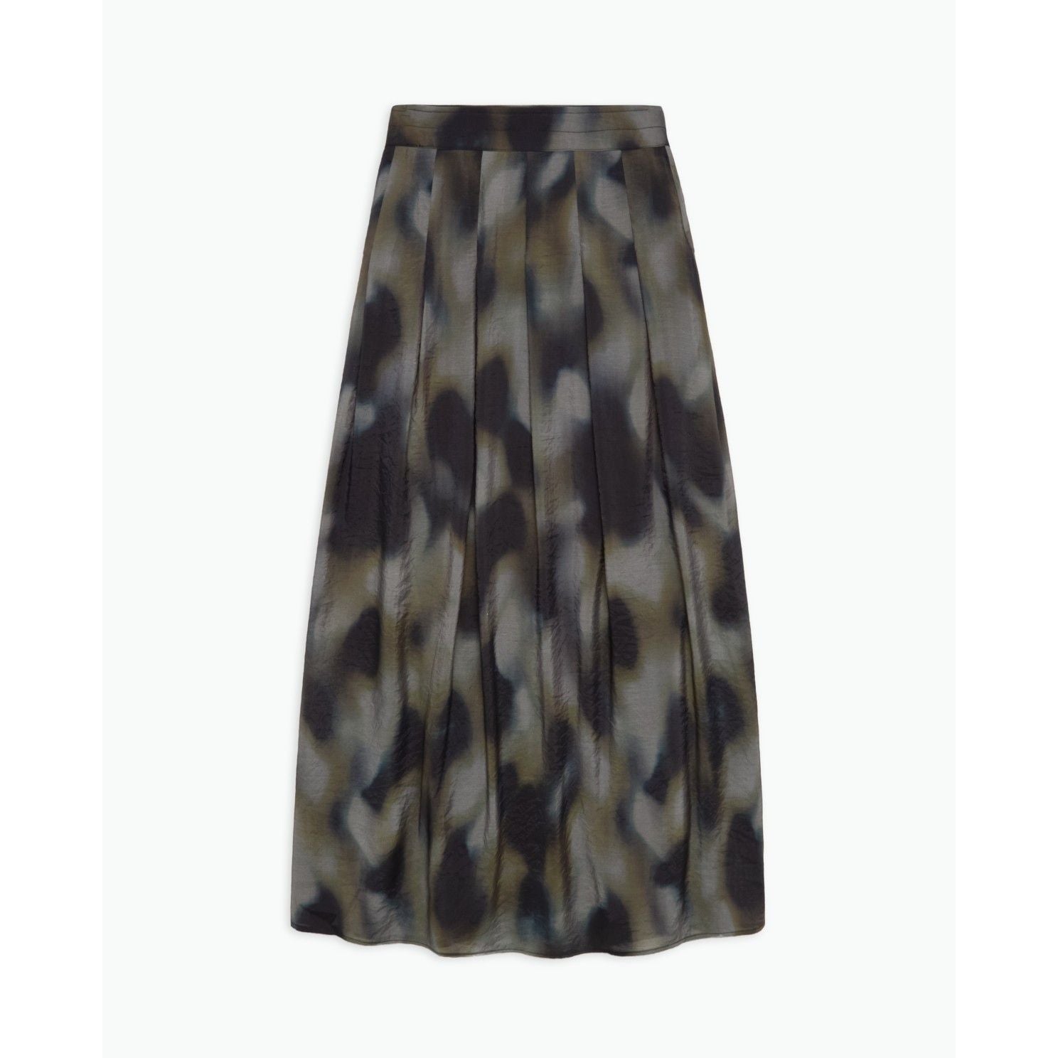 Multicoloured Flare Midi Skirt