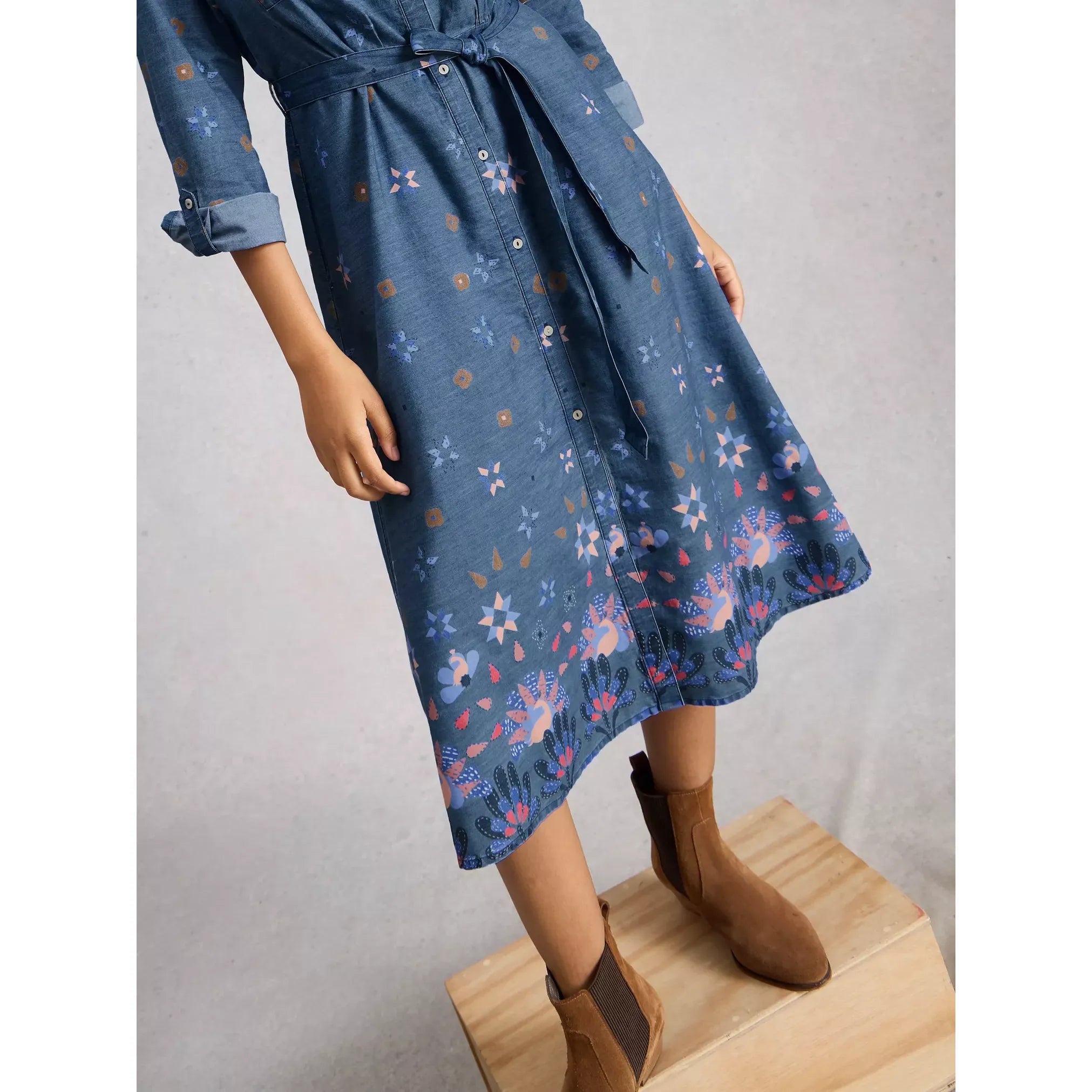 Lana Denim Midi Dress