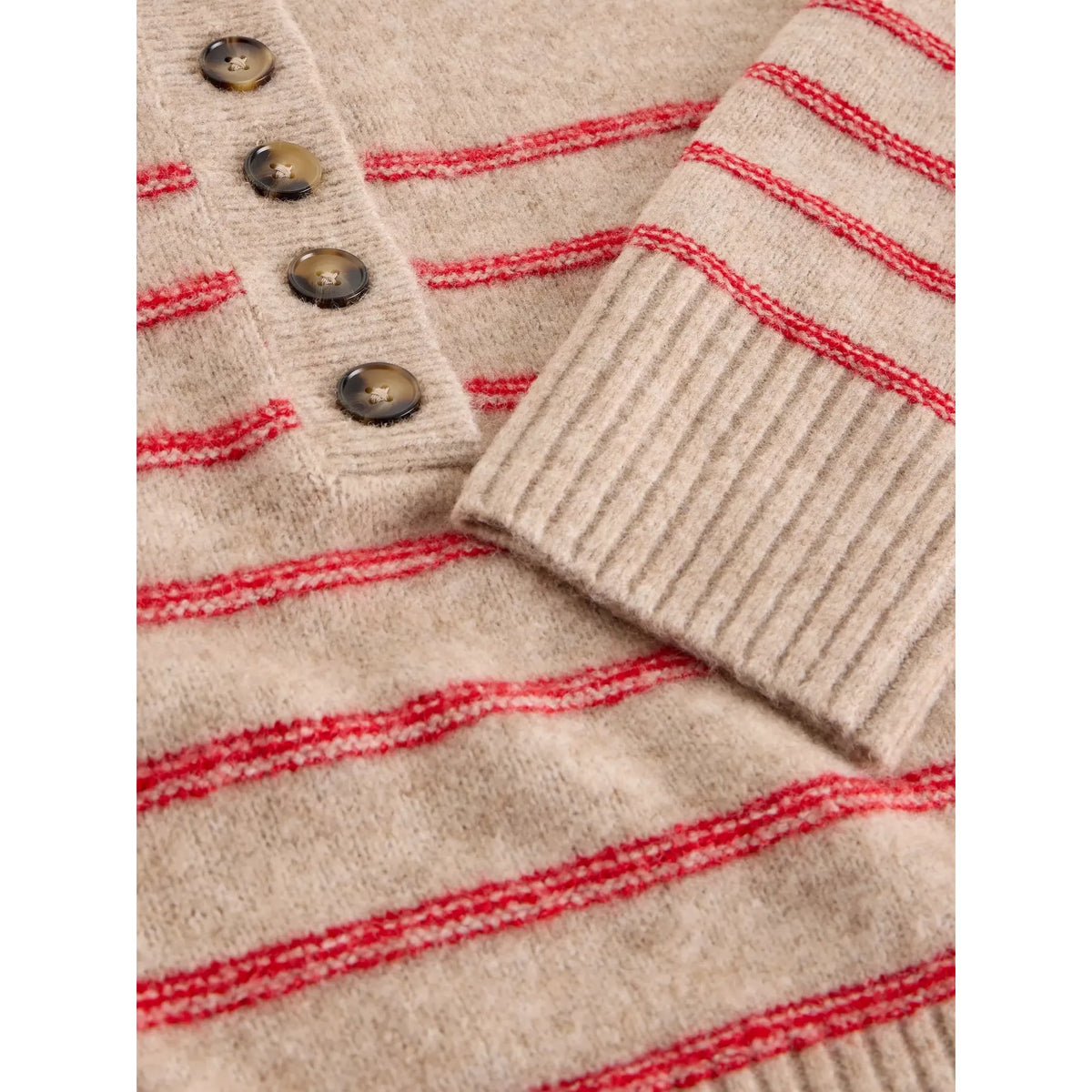 Stripe Henley Jumper