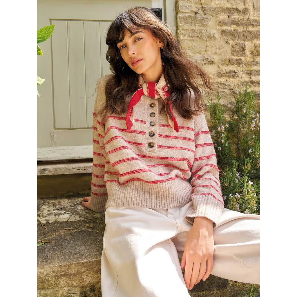 Stripe Henley Jumper