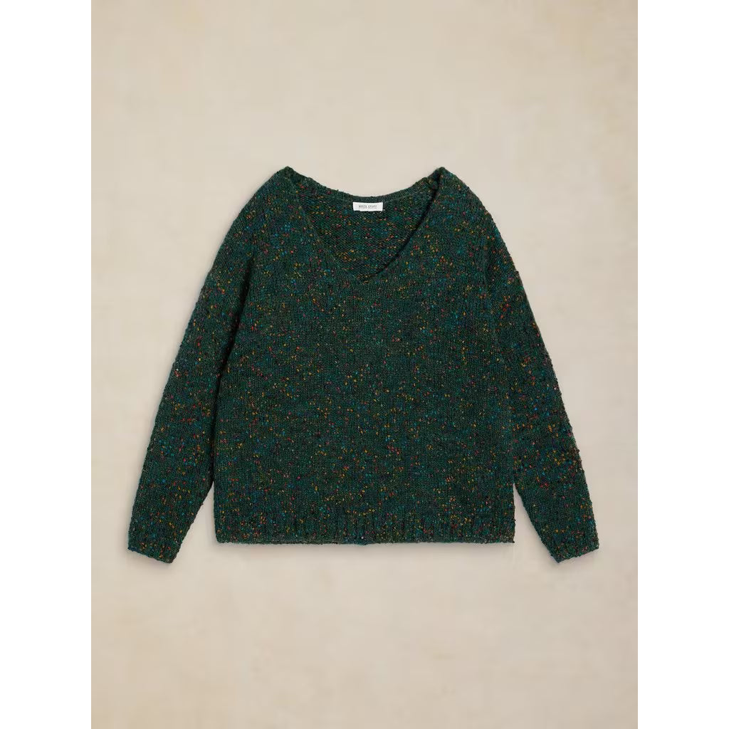 HERITAGE TEXTURE V NECK JUMPER